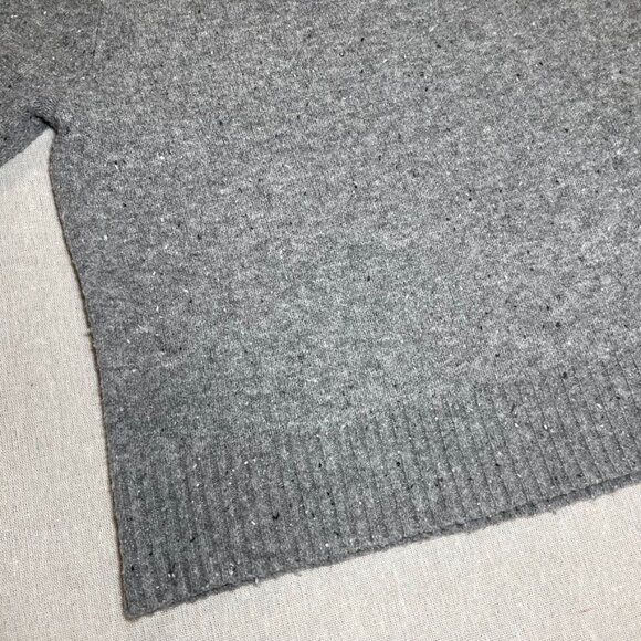 a.n.a A New Approach Gray Speckled Crewneck Long Sleeve Sweater - Small - Picture 4 of 6